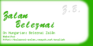 zalan beleznai business card